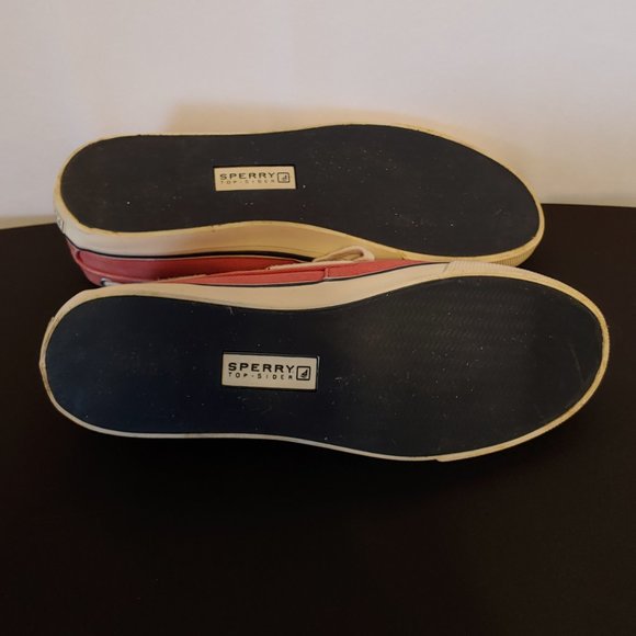 Red Sperry Top Sider Women's Size 8.5M - Picture 5 of 6
